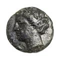 Syracuse Sicily AE19 Hieron II 275-265 B.C. Persephone & Bull BMC 618 VF